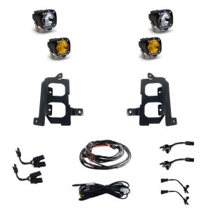 GMC 1500 Fog Light Pocket Kit - Baja Designs - S1 - Clear Spot / Amber - `19-`27